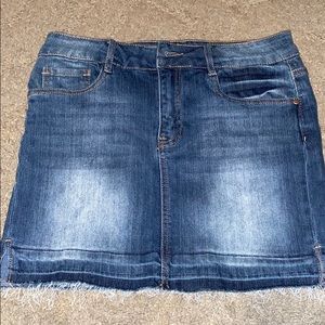 Dark denim skirt